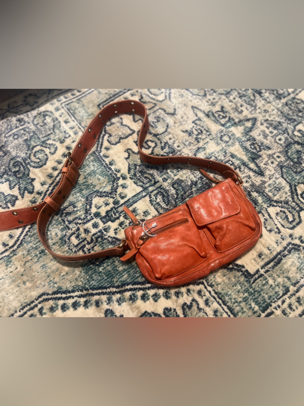 Free people wade leather sling bag